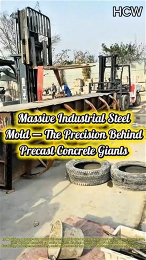 Massive Industrial Steel Mold – The Precision Behind Precast Concrete Giants.