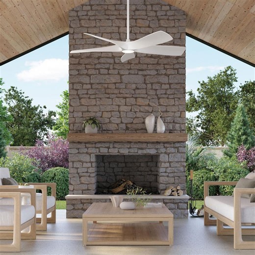 Reviews for Progress Lighting Vernal 60 in. Smart Indoor/Outdoor Downrod Mount Integrated LED White Contemporary Ceiling Fan with Remote | Pg 1 - The Home Depot