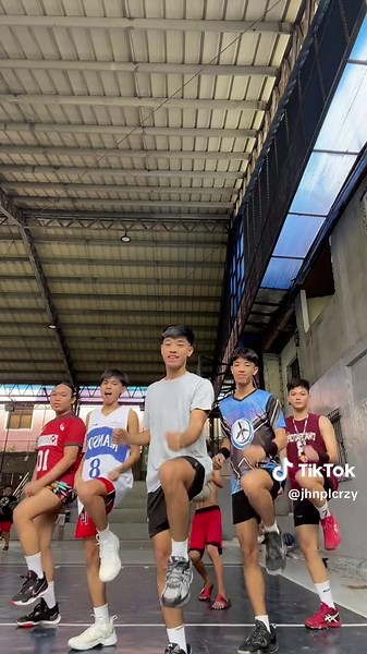 Team Dance Routine in Indoor Sports Arena