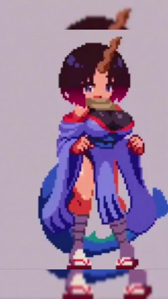 Ecchi Pixel Art Dance Wallpaper: Anime Animations