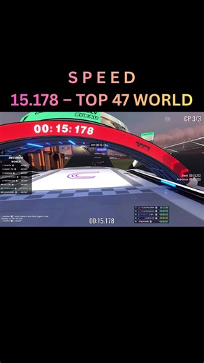 TOP 47 WORLD 🔥 S P E E D – 15.178 | Trackmania Weekly Shorts Week 55 #Trackmania #WEEK55 #weeklyshorts #TOP100 #CartaTM
