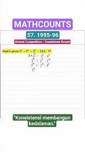 MATHCOUNTS | Eksponen | School Competetition - Countdown Round | #maths #education #fypシ