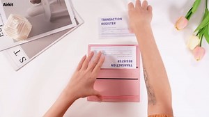 Checkbook Covers for Personal Checkbook, PU Leather Checkbook Holder for Men & Women – Stylish Print Pattern