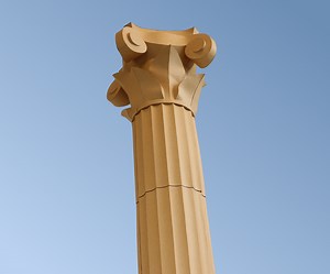 Cyberpunk Greek Column — DIY Painted Pedestal for Gamepads