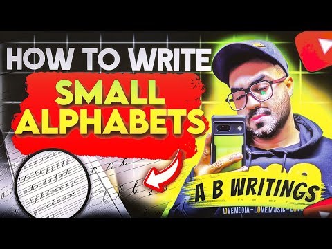 How to write small letters || small alphabets || small abc || abc for beginners || Cursive alphabets