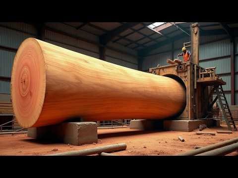 The World's Largest Wood Processing Plant | Journey From Giant Raw Trunk To Complete Furniture
