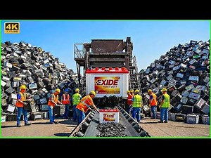 Inside a Modern Car Battery Recycling Plant – The Smart Way Lithium Cells Are Recovered