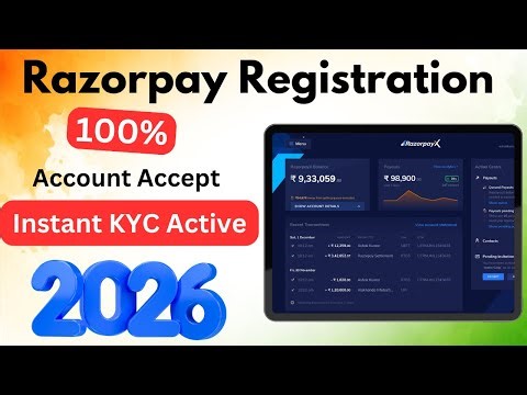 Razorpay Account Kaise Banaye 2026 | Full Setup Guide Step by Step (Best Payment Gateway in India)