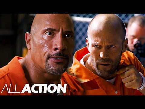 Hobbs & Shaw Prison Break | The Fate Of The Furious (2017) | All Action