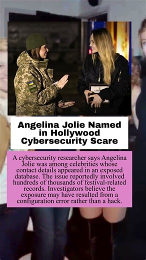 Angelina Jolie Named in Hollywood Cybersecurity Scare #celebrity