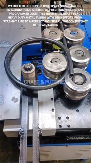 Automatic CNC pipe bending machine. #satisfying
