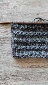 Easy Knitting Pattern for Beginners 🧶 Knit & Purl Only | Simple 2-Stitch Repeat #knitting #stitch