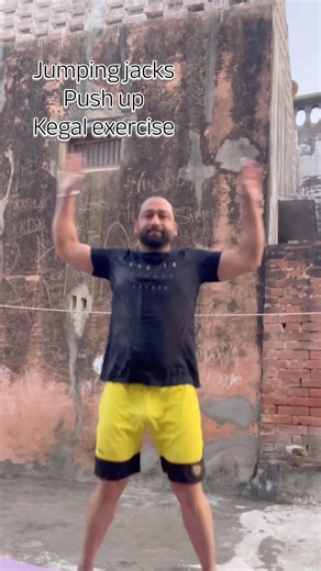 “Sirf 3 Exercises se Full Body Power! 💪 Jumping Jacks + Push Ups + Kegel – Try This Daily!”