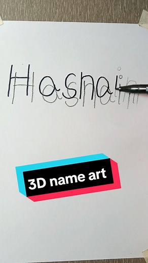 3D Name Art: Easy Drawing Techniques for Artists