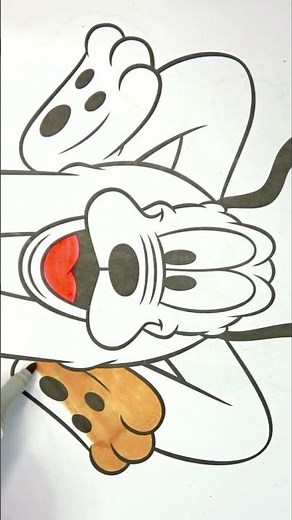 Mickey Mouse Clubhouse Coloring Pages Disney Junior / Disney PLUTO coloring #disney #ytshorts #art