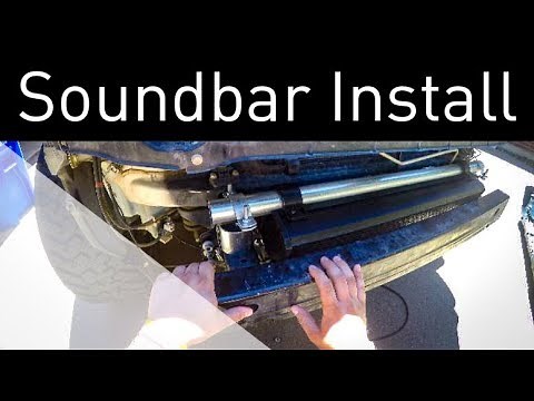BOSS AUDIO BRT27A sound bar install