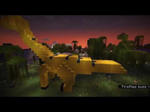Minecraft into the forever world: dinosaur park/forest builds full tour