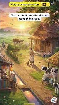 Learn English Through Picture Description | Peaceful Village Scene B2 Level #ielts #spokenenglish