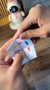 Handmade paper fortune teller 🩷#diy #art #handmade #giftideas #tutorial