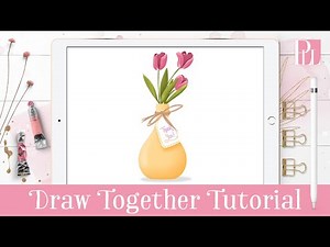 How to Draw Spring Flowers - Tulip Illustration - Step by Step Procreate Tutorial
