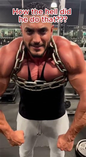 Can you break a thick chain just with your chest?