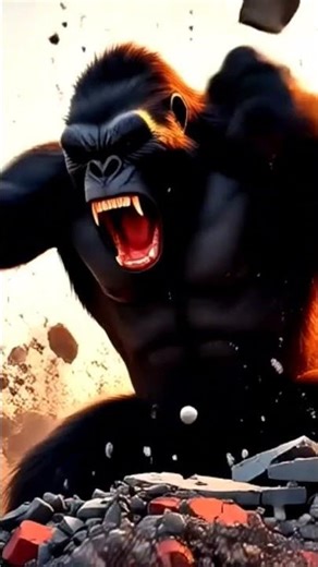 | angry Gorilla | Gorilla animation video #cartoon #animation #viralshorts