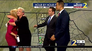 FAREWELL, KAREN: You've heard them say it before, but these folks (and you all who wake up with us!) are like family. Today, we're sending Karen Minton into much-deserved retirement after 33 years with WSB-TV. This is how the morning started. It's a tough one, but we're so thrilled for her! https://2wsb.tv/2Vom08S | WSB-TV