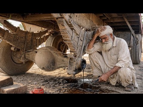Impossible Repair: Fixing a Snapped Truck Axle in the Middle of the Road!