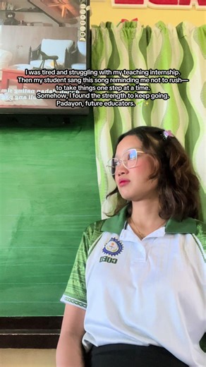 Teaching internship really hit hard—but moments like this remind me to slow down, take one step at a time, and keep going. Padayon, future educators. 🌱✨ #teachinginternship #practiceteaching #teachinginternshipjourney #teacherlife #fyp