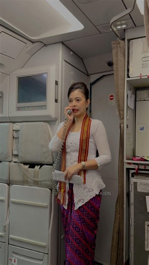 Batik Air Flight Attendant announcement before departure