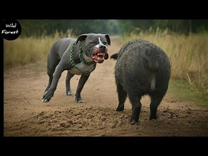 Pitbull vs Wild Boar - Most Intense Animal Fight Ever