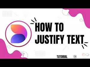 How to justify text in Microsoft Designer