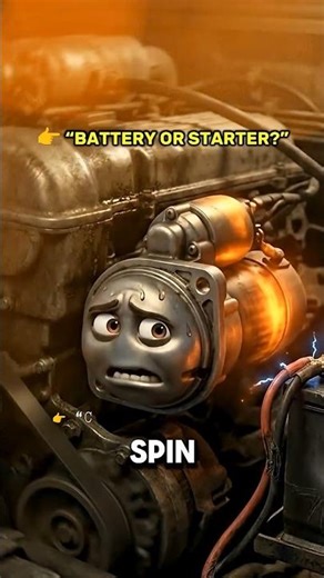 Why Your Car Clicks But Won't Start 😫 (Battery vs Starter) #shorts #car