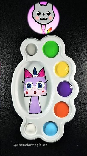 Sprunki OC Color Mixing 🫣 Unikitty 💜 #sprunki #unikitty #colormixing