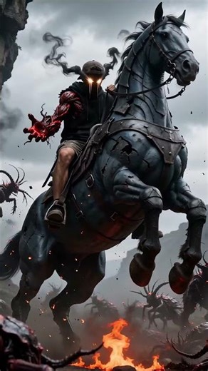 Warrior’s Dark Transformation on a Demon Horse | Cinematic Battle