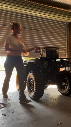 Heading out of the workshop and across the farm to do work means you have to be sure you have everything packed because it’s a long way back if you forget pliers or something like that. | Get Em Out Garage