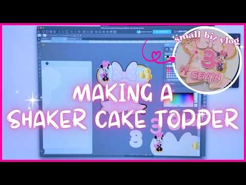 let's make a Minnie Mouse shaker cake topper from start to finish...