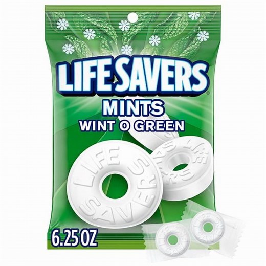 Life Savers Wint-O-Green Breath Mints Hard Candy - 6.25 oz Bag - Walmart.com