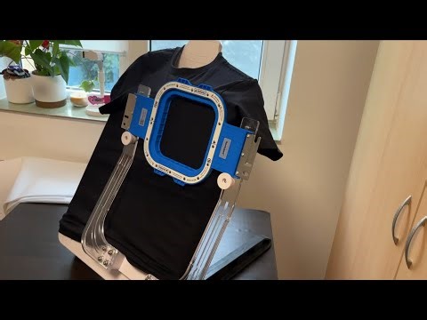 How to use Sewtalent 5.1inch hooping station kit for different size chest logo?