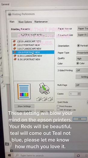 Best Sublimation Printer Settings for Epson 15000