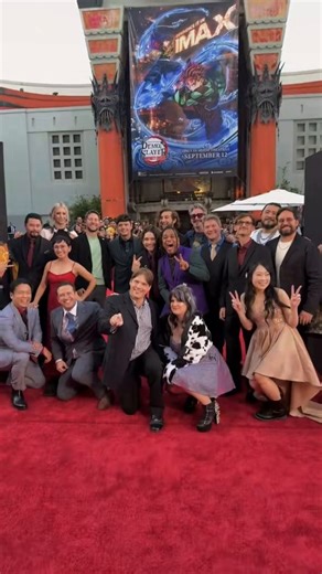 What a night ✨ Demon Slayer Infinity Castle taking over the red carpet at the Chinese Theatre in Hollywood 🐗🎬 | Bryce Papenbrook