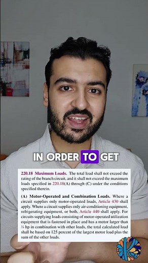 NEC 215.3 Overcurrent Protection for Feeders Supplying Different Loads! #motors #electricalcode
