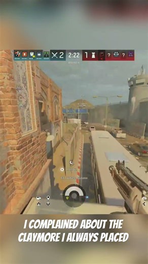 I kept placing a claymore at this window on Border — it finally paid off. #r6shorts #r6siege #gaming