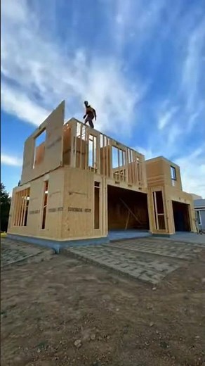 Modern House Built from Scratch | Fixed Camera Construction Timelapse #construction #modernhouse
