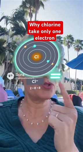 One Electron Changed Everything: Chlorine Glow-Up to Argon Configuration! #science #chemistry