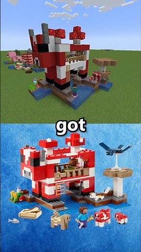 I built Lego Minecraft sets in Minecraft