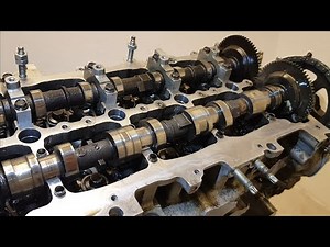 Mazda Skyactiv 2.2 D Engine, Exhaust Camshaft removal installation.