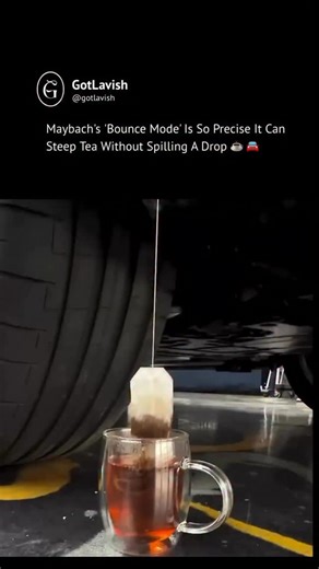 GotLavish™ on Instagram: "This Maybach can activate bounce mode and steep tea without spilling a drop. Mercedes-Maybach’s E-Active Body Control uses a 48-volt electrical architecture, road-scanning cameras, and hydraulically actuated suspension at each wheel. Every corner of the car is controlled independently, reacting hundreds of times per second. The bounce mode shown here isn’t a party trick. It’s a demonstration of how software, sensors, and mechanical systems are synchronized tightly enoug