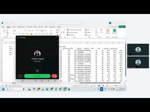 Data Analytics Course Batch 110 Excel Training : Session 3