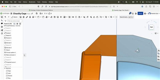 Designing a Chastity Cage Part 11